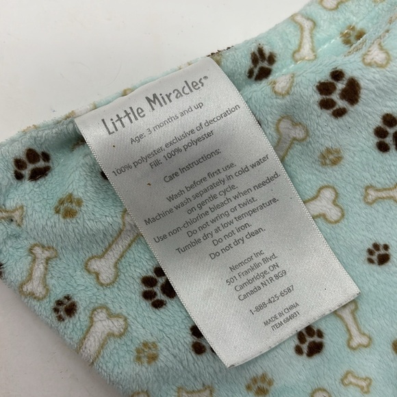 Littlee Miracles Puppy Security Blanket Soft 11” - Picture 3 of 4